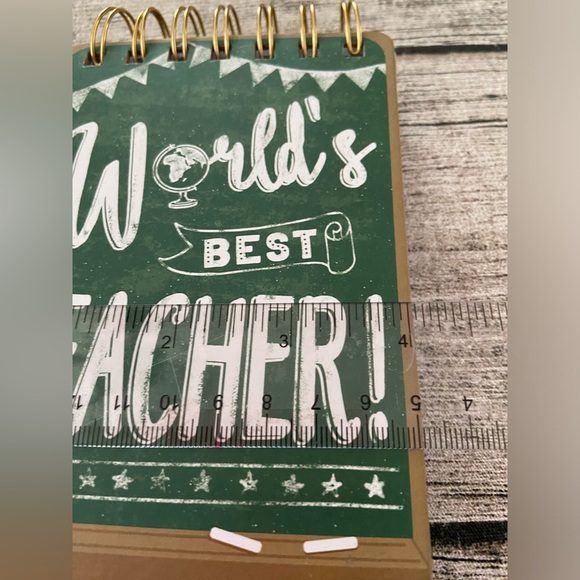 NWT! Cute spiral notepad for teachers - Picture 3 of 7